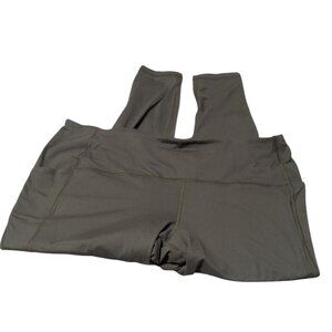 Thinx Legging Pull - on Green Athleisure Athletic Absorbent Activewear Pants